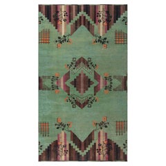 Doris Leslie Blau Collection Chinese Art Deco Green Rug