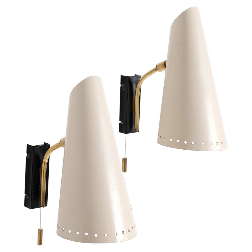 Pair of Midcentury German Bedside Lamps or Sconces