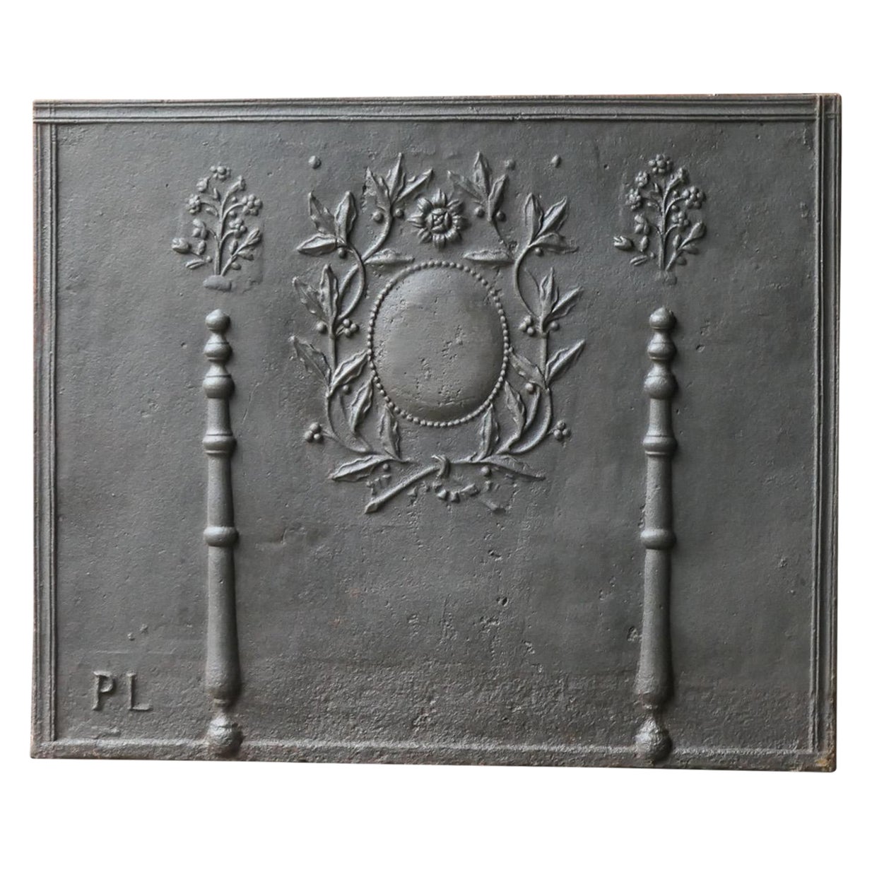 Antique French Neoclassical Fireback / Backsplash, 18th - 19th Century For Sale