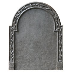 Plaque de cheminée française Décoration Napoléon III, 19ème siècle
