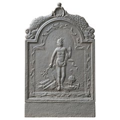 Kaminschirm „Mercury“ aus der französischen Louis XIV.-Periode des 17. Jahrhunderts / Rückstrahlung