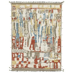 Nazmiyal Collection Colorful Modern Boho Chic Rug. 10 ft 1 in x 14 ft 4 in
