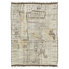 Nazmiyal Collection Decorative Modern Distressed Rug. 9 ft 9 in x 13 ft 8 in