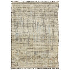 Nazmiyal Collection Modern Distressed Area Rug. 9 Ft 9 in x 13 Ft 9 in