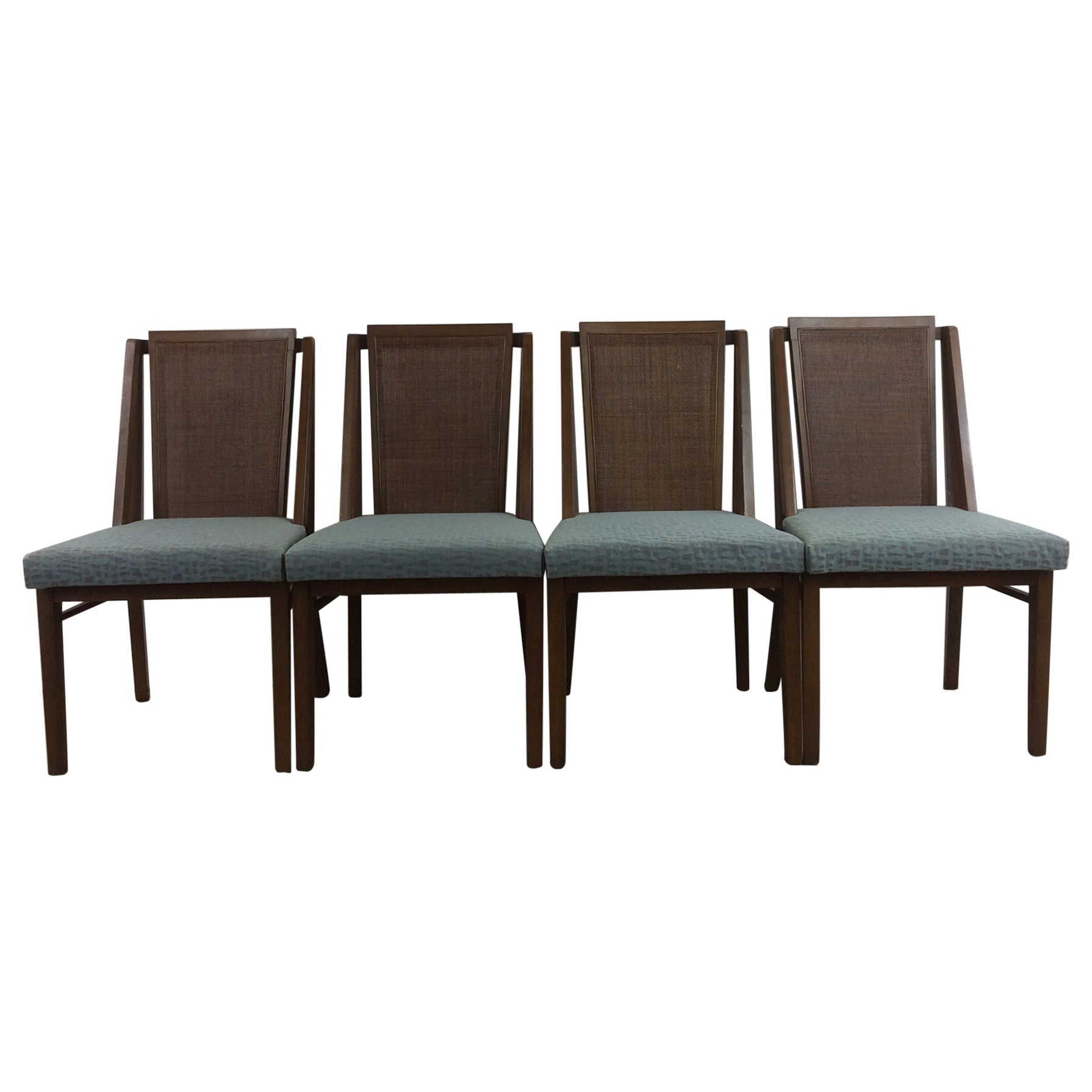 Ensemble de 4 chaises de salle à manger de style mi-siècle moderne par Drexel