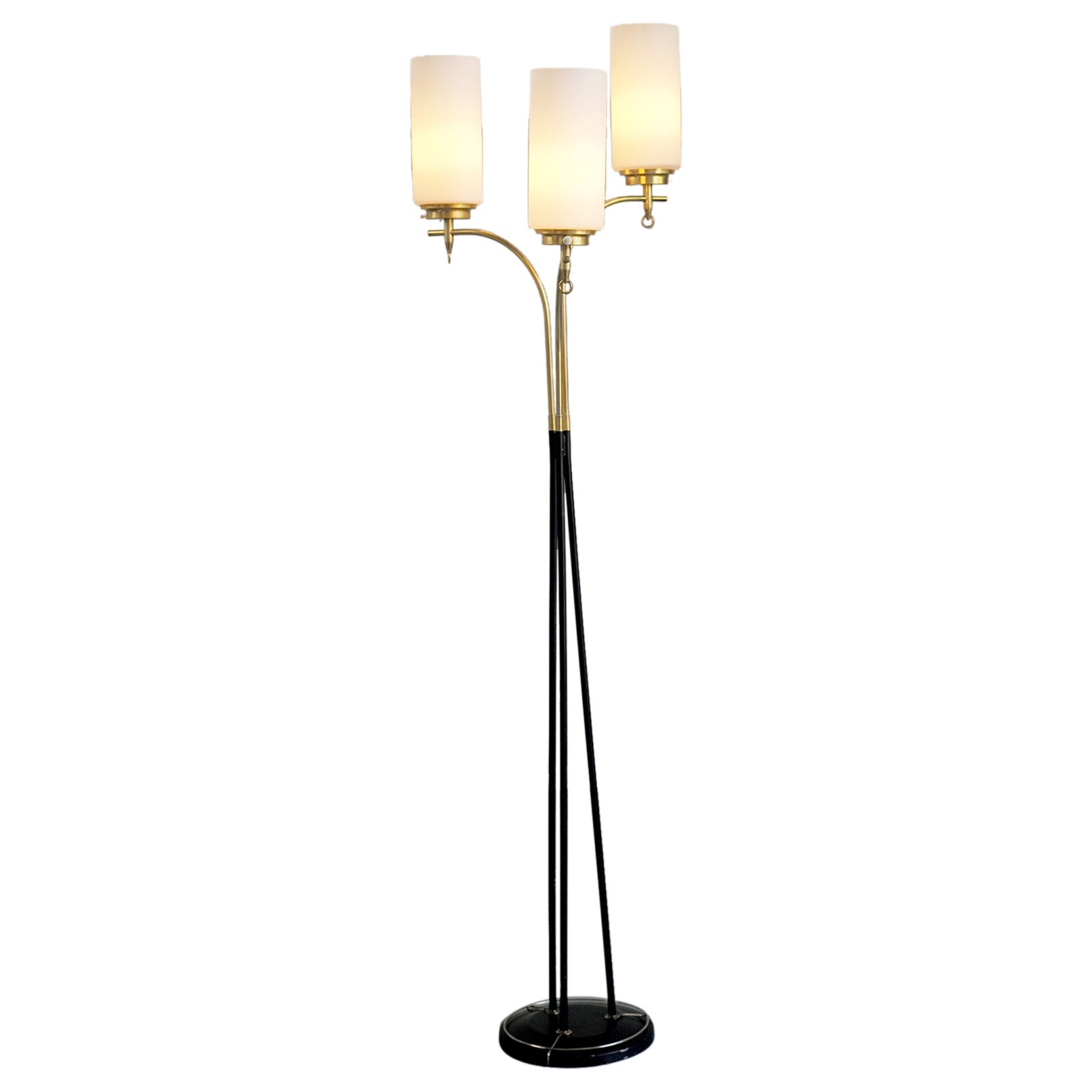 Floor Lamp with Three Lights, France, 1950 For Sale