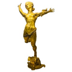 Monumental Bronze Sculpture by Greg Wyatt, Depicts Women Athletes, 1996 Olympics