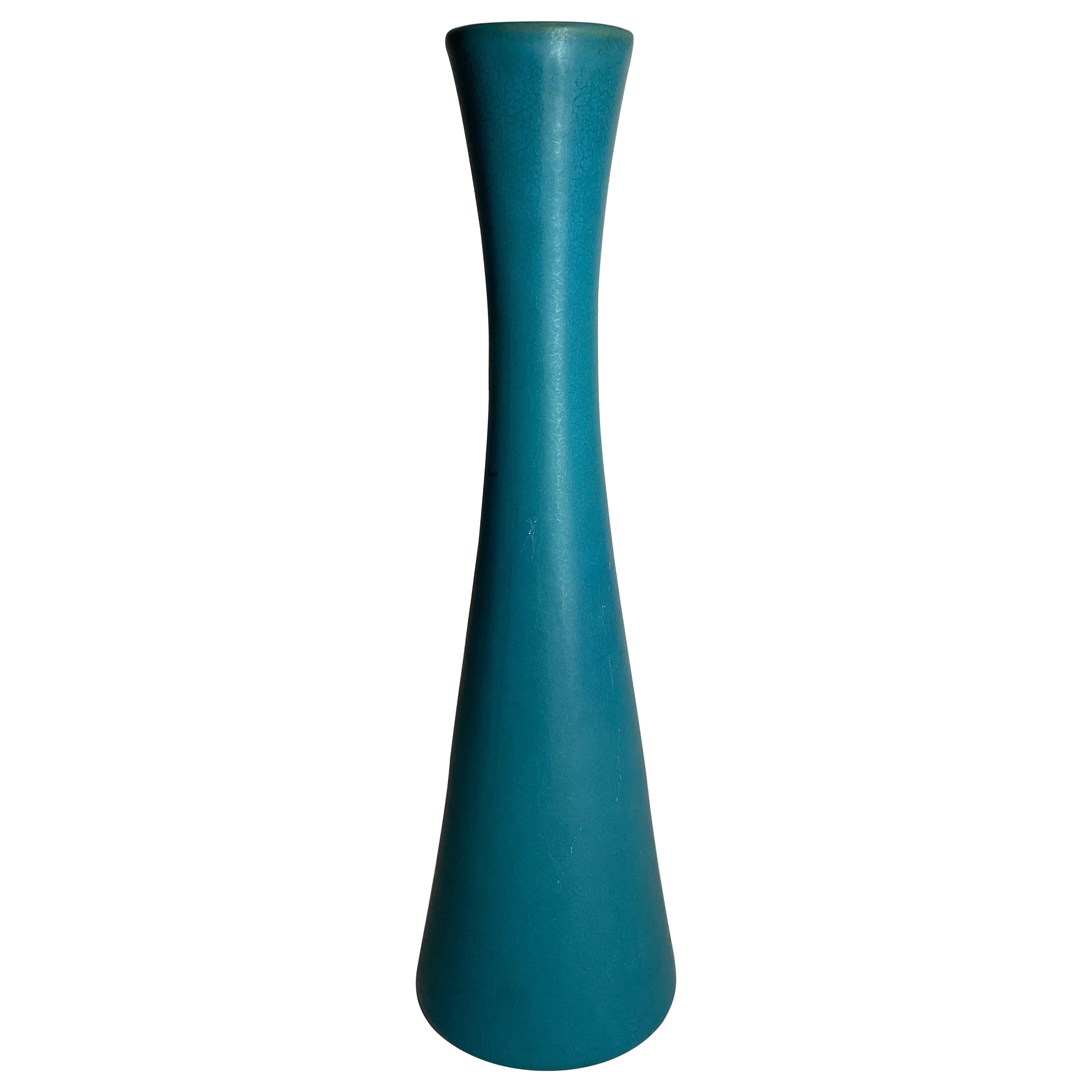 Türkisfarbene Van Briggle-Vase im Angebot
