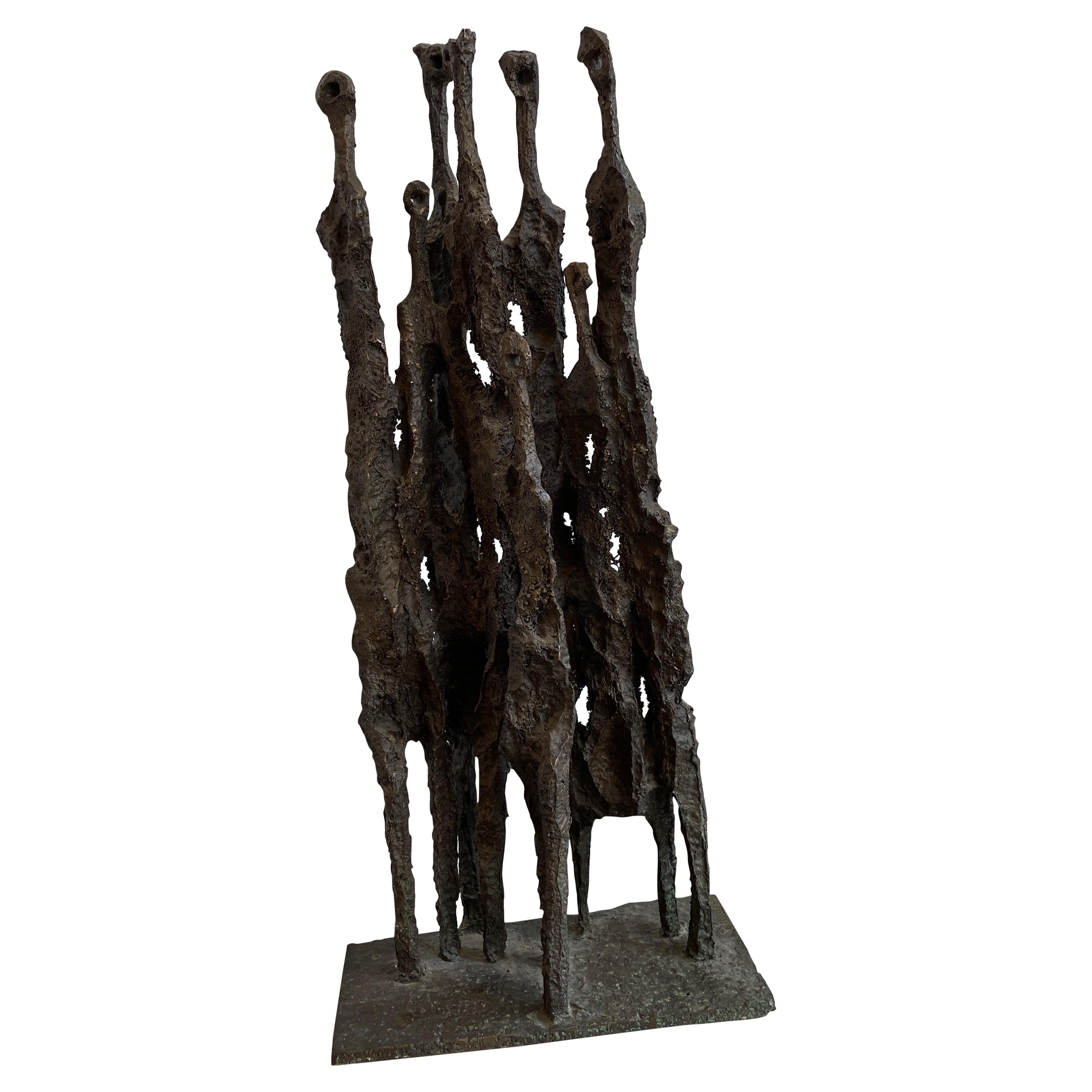 Cast Bronze Sculpture by Aharon Bezalel