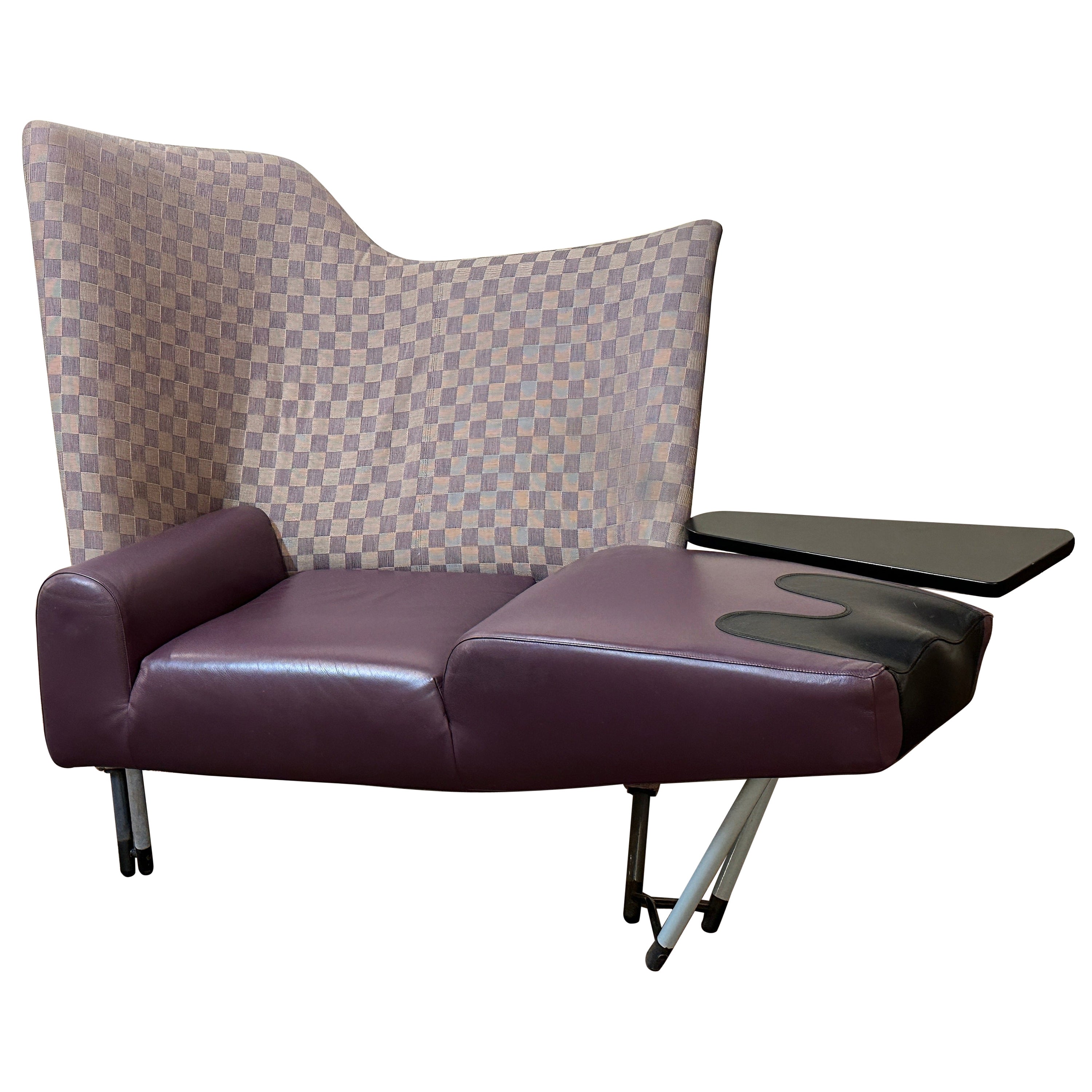 "Torso" Purple Lounge Chair by Paolo Deganello for Cassina For Sale
