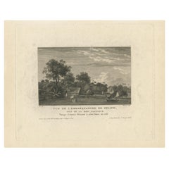 Antique Print with a View of 'Pelew' or the Island of Palau, Pacific