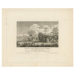 Antique Print of Tinian Island, Part of the Northern Mariana Islands