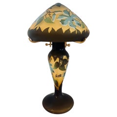 Lampe de table Galle en verre gravé à l'acide