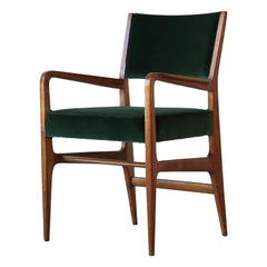 Rare Early Gio Ponti Chair, Giordano Chiesa, Italy, 1950s