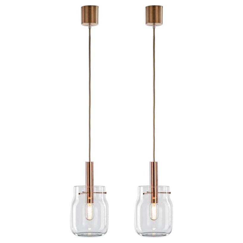 Set of 2 Big Bandaska Pendant Light by Dechem Studio For Sale