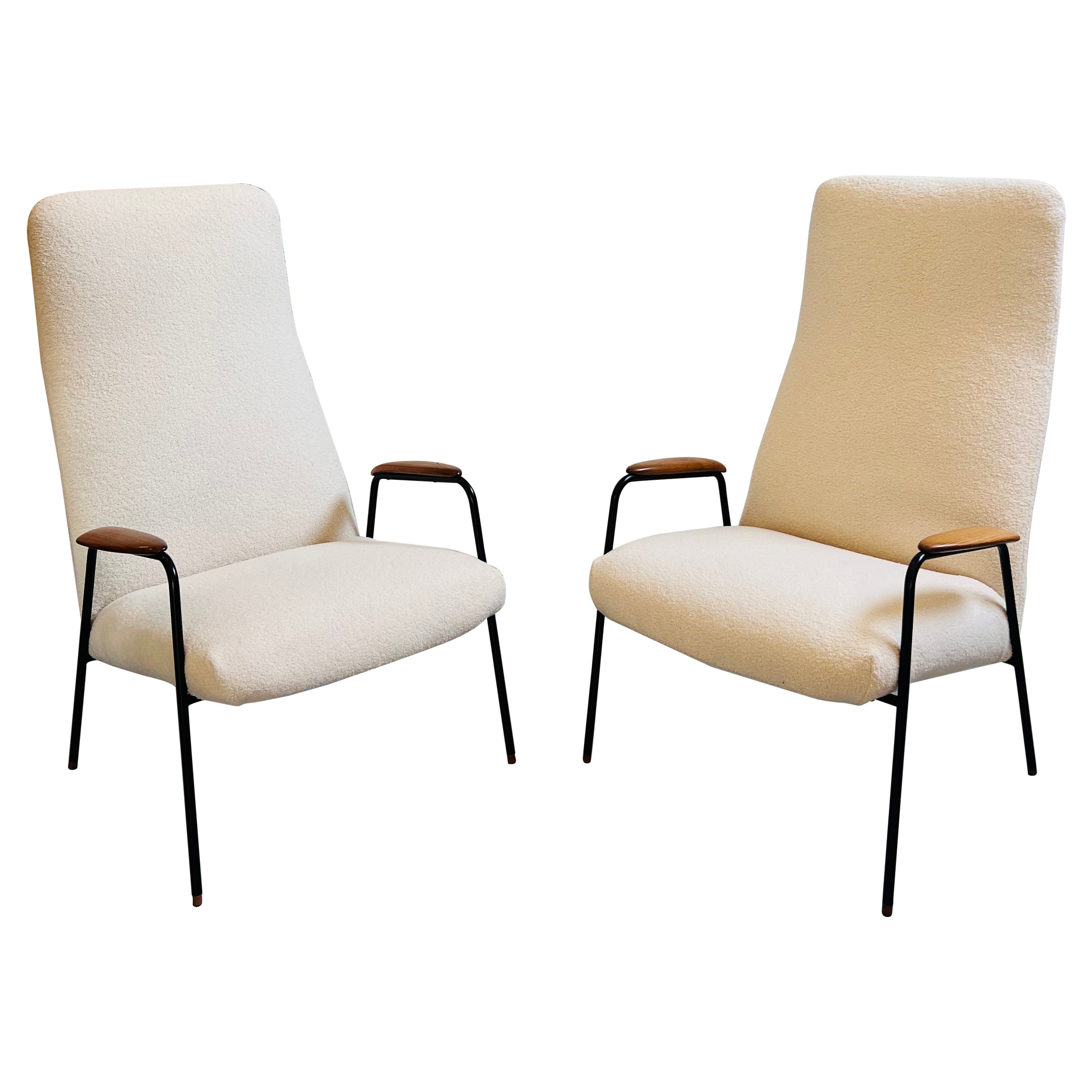 Rare Pair of Alf Svensson Contour Chairs For Sale