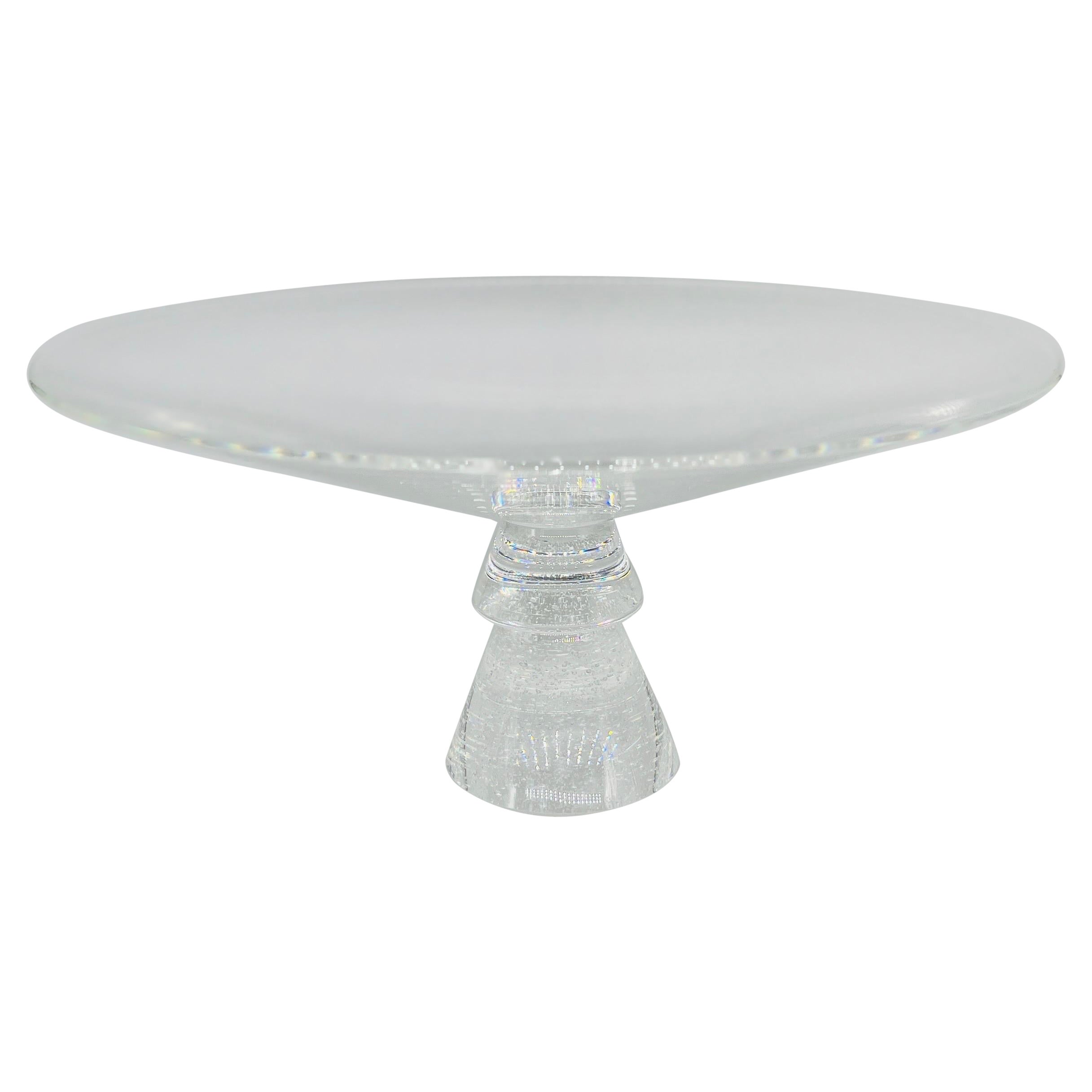 David Dowler para Steuben Cuenco o Tazza con diseño "Stardust" circa 1985