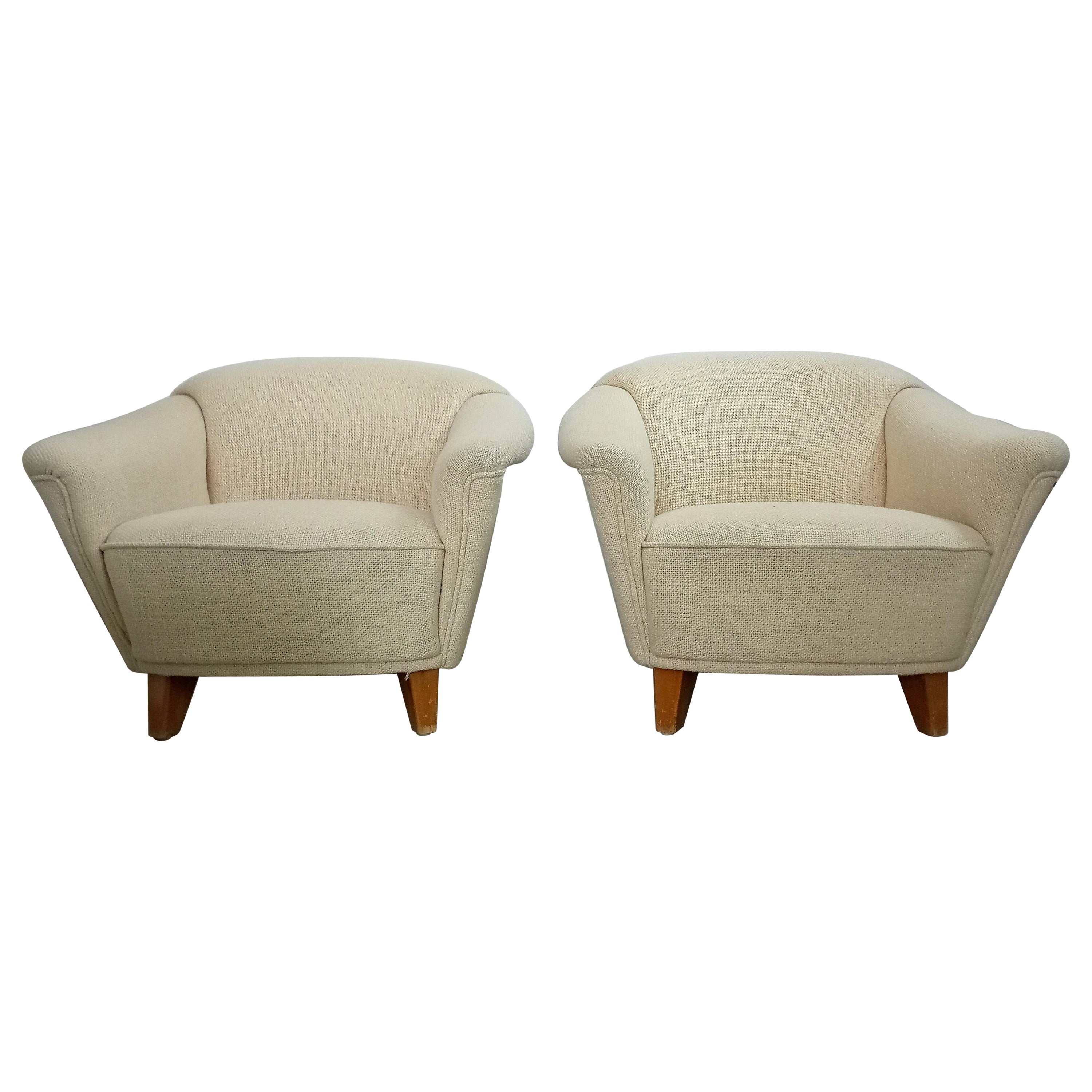 Pair of Wilhelm Knoll Lounge Chairs