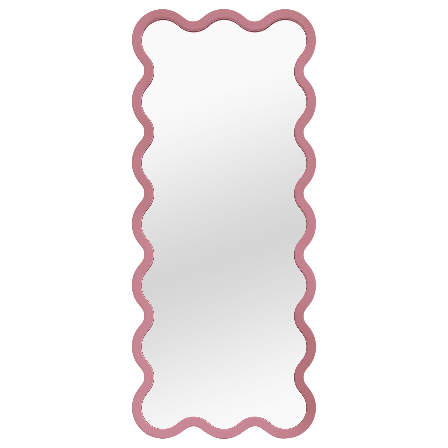 Contemporary Mirror 'Hvyli 16' by Oitoproducts, Pink Frame For Sale