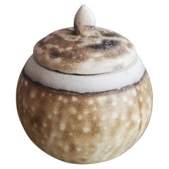 Kioku Small Ceramic Urn - Obvara - Ceramic Raku Pottery