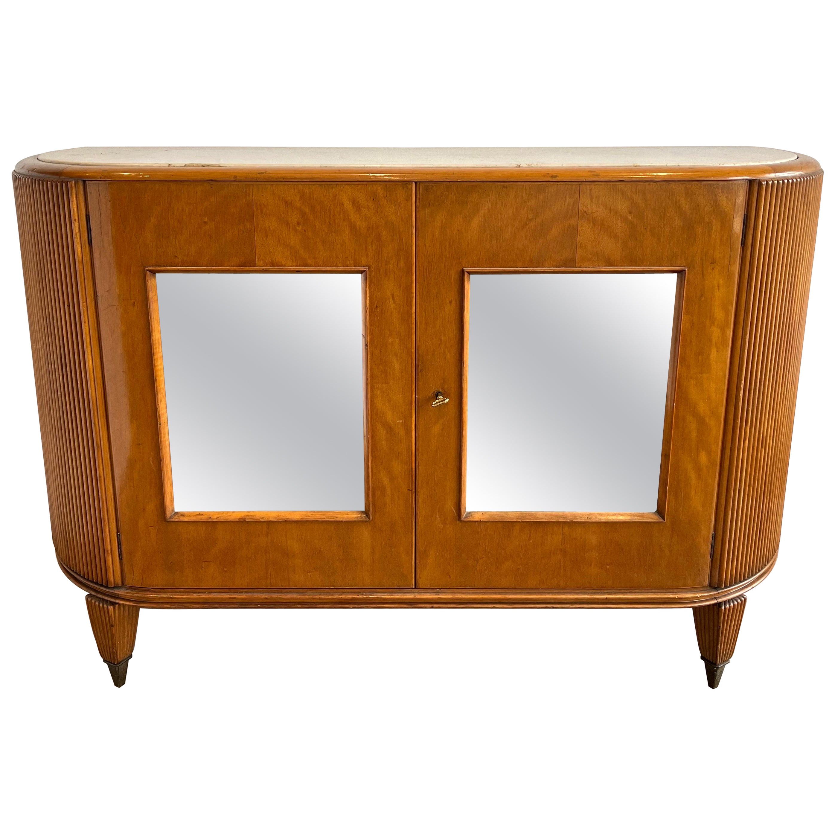 Demi Lune Commode by Paolo Buffa, 1940s For Sale