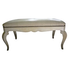 Dessin-Fournir Louis XV Style Painted Bench
