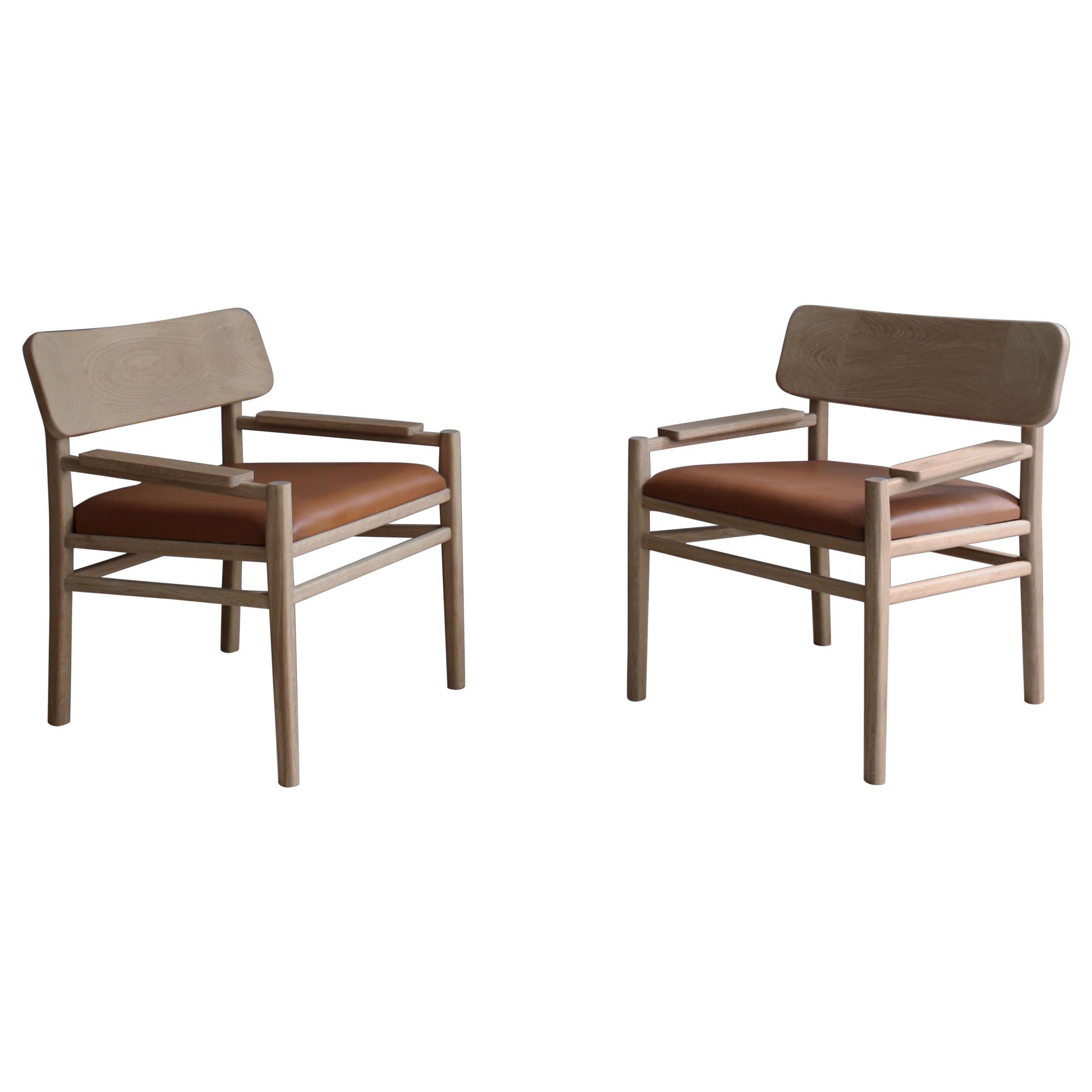 Set of 2 XVI Décima Sexta Lounge Chairs by Joel Escalona For Sale