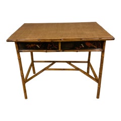 Bambus Schreibtisch/Schreibtisch aus dem 19. Jahrhundert