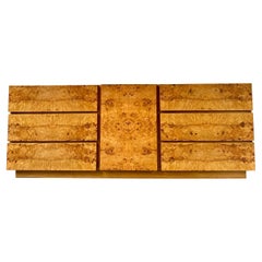 Burlwood Lowboy Dresser by Lane