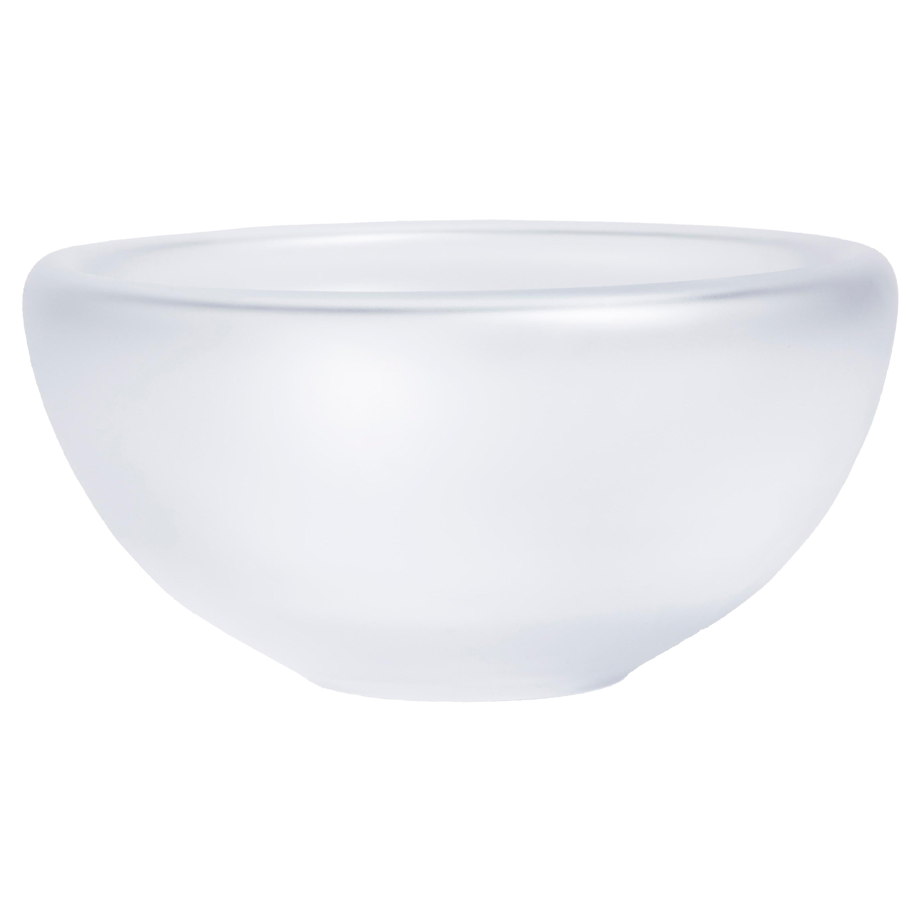 Kosta Boda Beans Bowl Clear Frosted For Sale