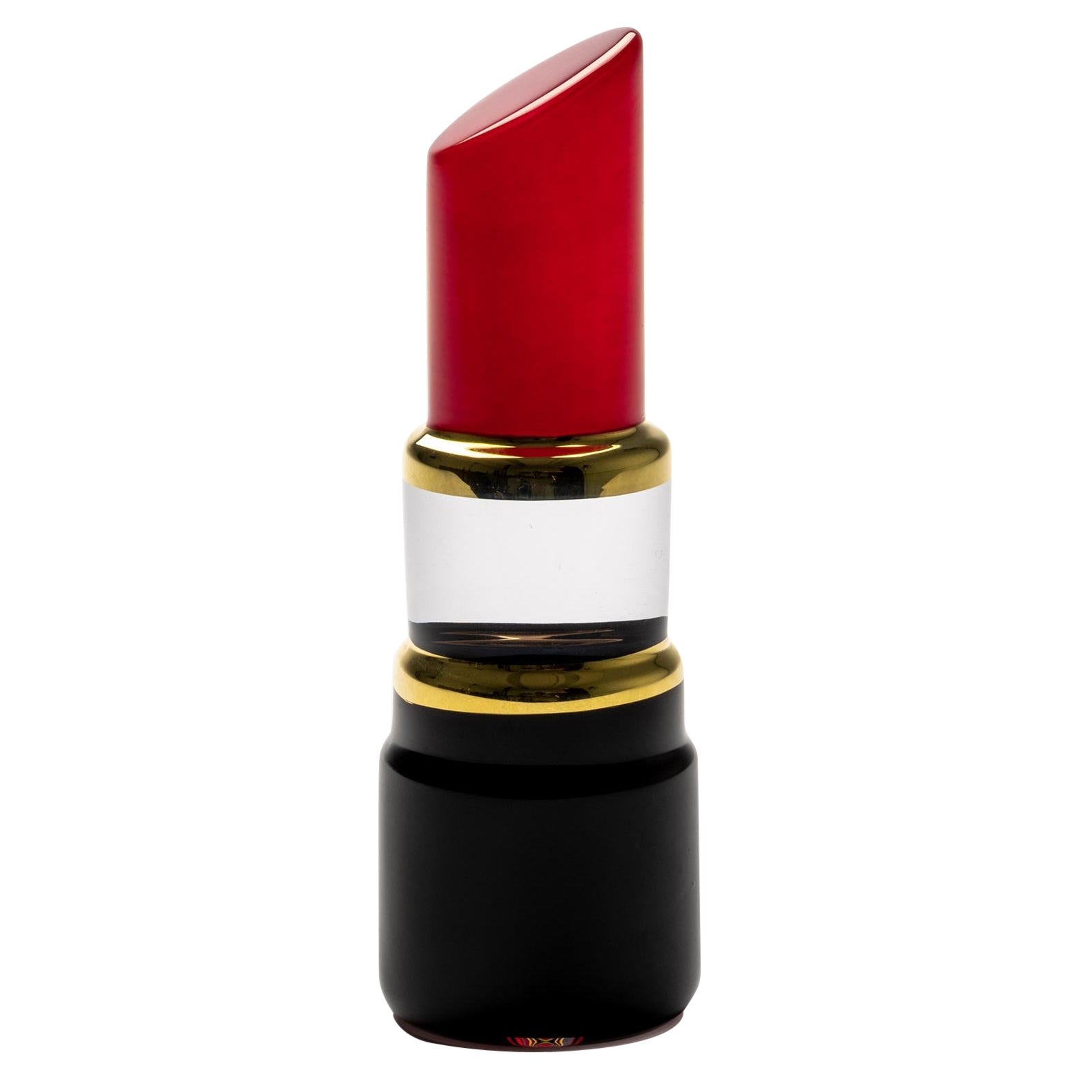 Kosta Boda Make Up Lipstick Poppy Red  For Sale