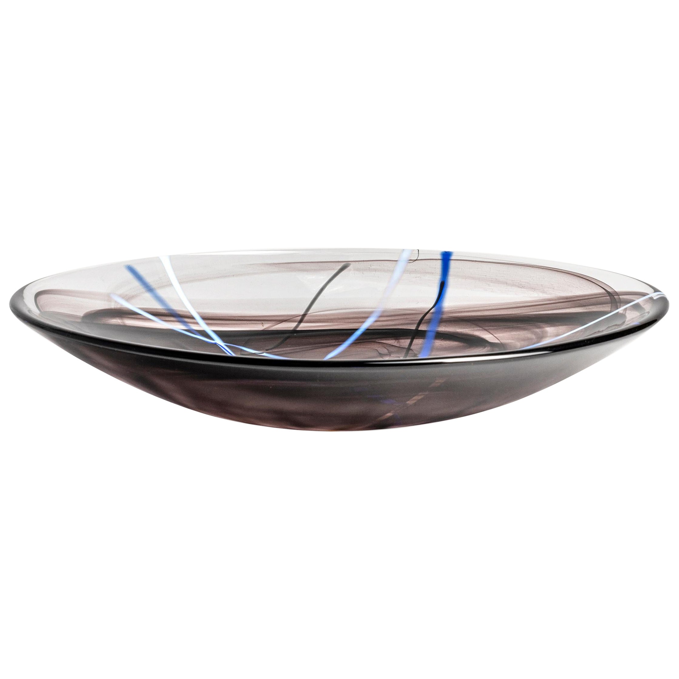 Kosta Boda Contrast Dish Black