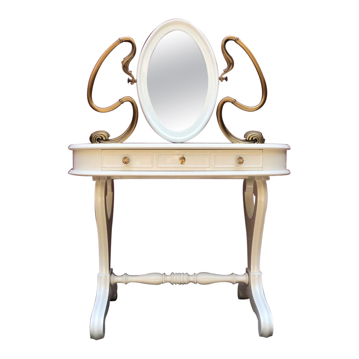 Midcentury Italian Vanity Table or Dressing Table