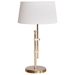 Bergboms B-131 Height Adjustable Table Lamp in Brass, Sweden, 1950s
