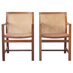 Mid-20th Century, Danish Pair of 'King' Chairs by Rud Thygesen