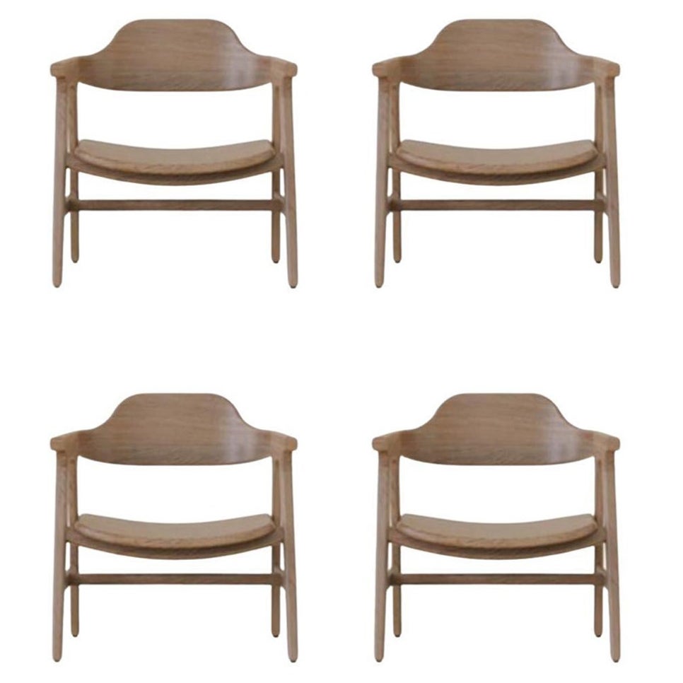 Set of 4 Sensato Armchair by Sebastián Angeles For Sale