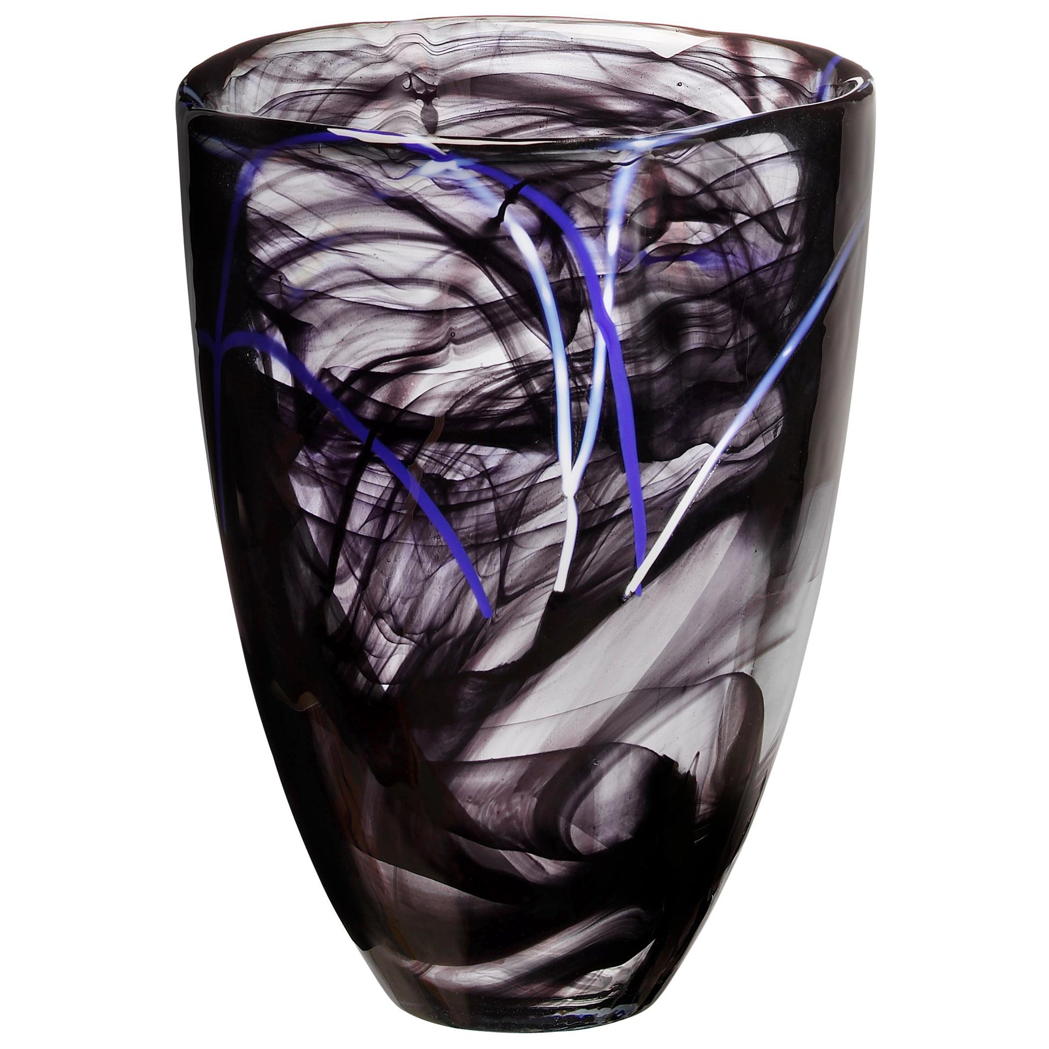 Kosta Boda Contrast Vase Black For Sale