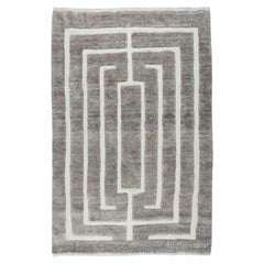 6x9 ft Modern Hand-Knotted "Tulu" Rug, 100% Wool, Made-to-Order, Customizable