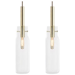 Set of 2 Tall Bandaska Pendant Light by Dechem Studio