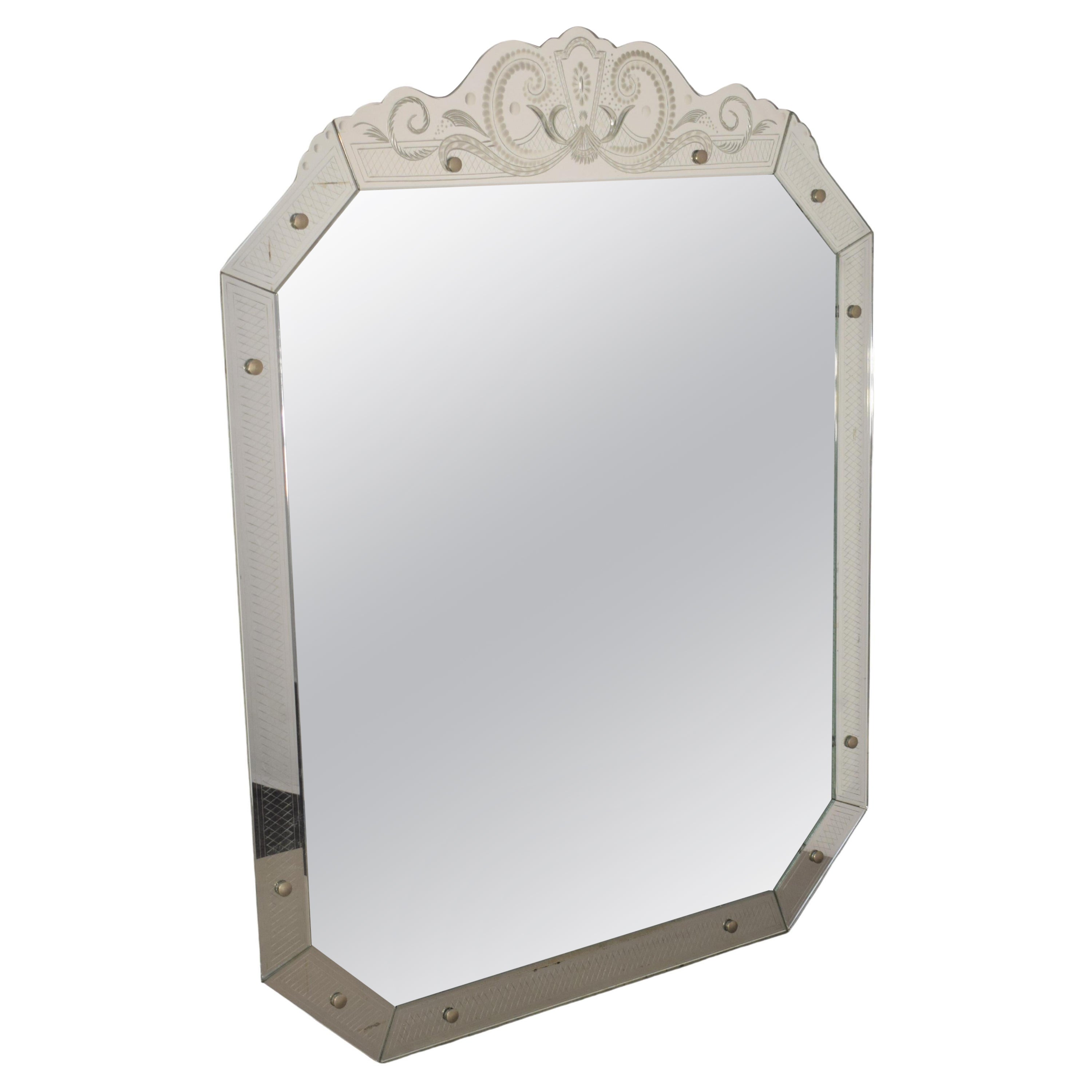 Italian Mirror by Pietro Chiesa, 1950s