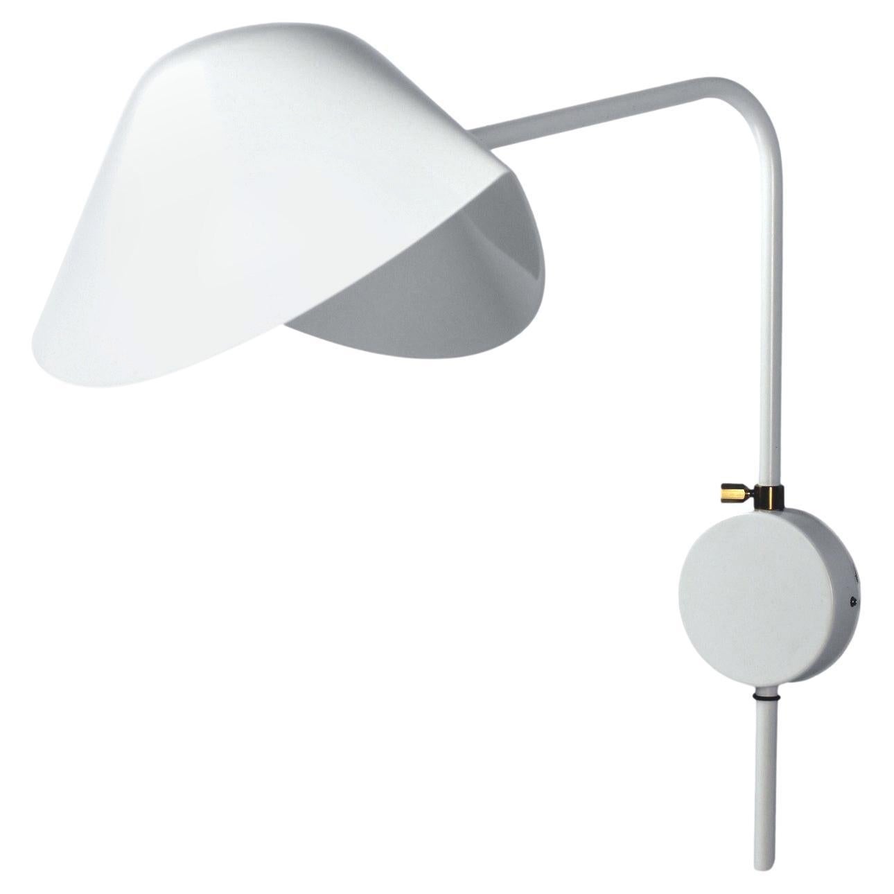 Serge Mouille - Antony Sconce in White - IN STOCK! For Sale