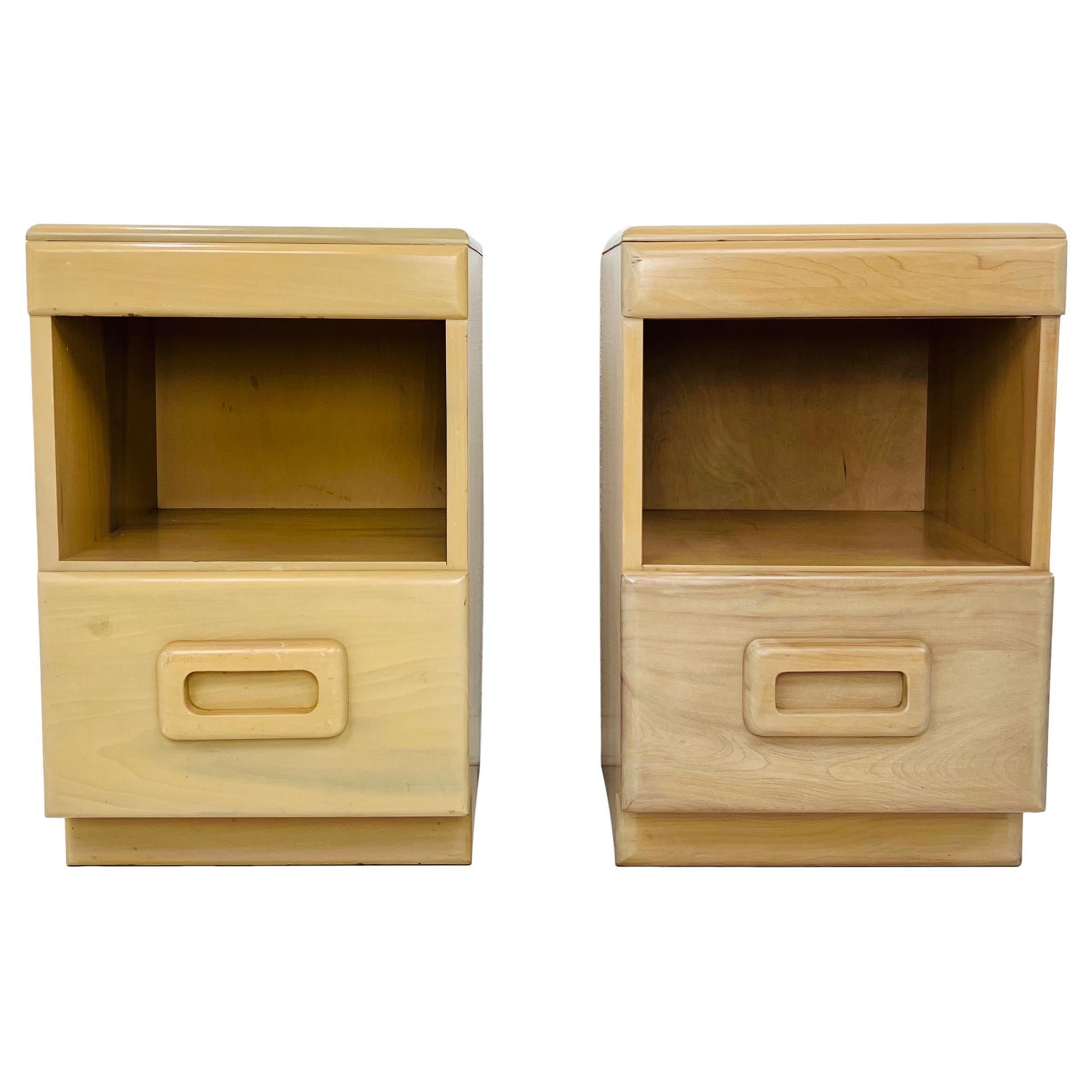 Pair of Nightstands by Russel Wright for Conant Ball For Sale