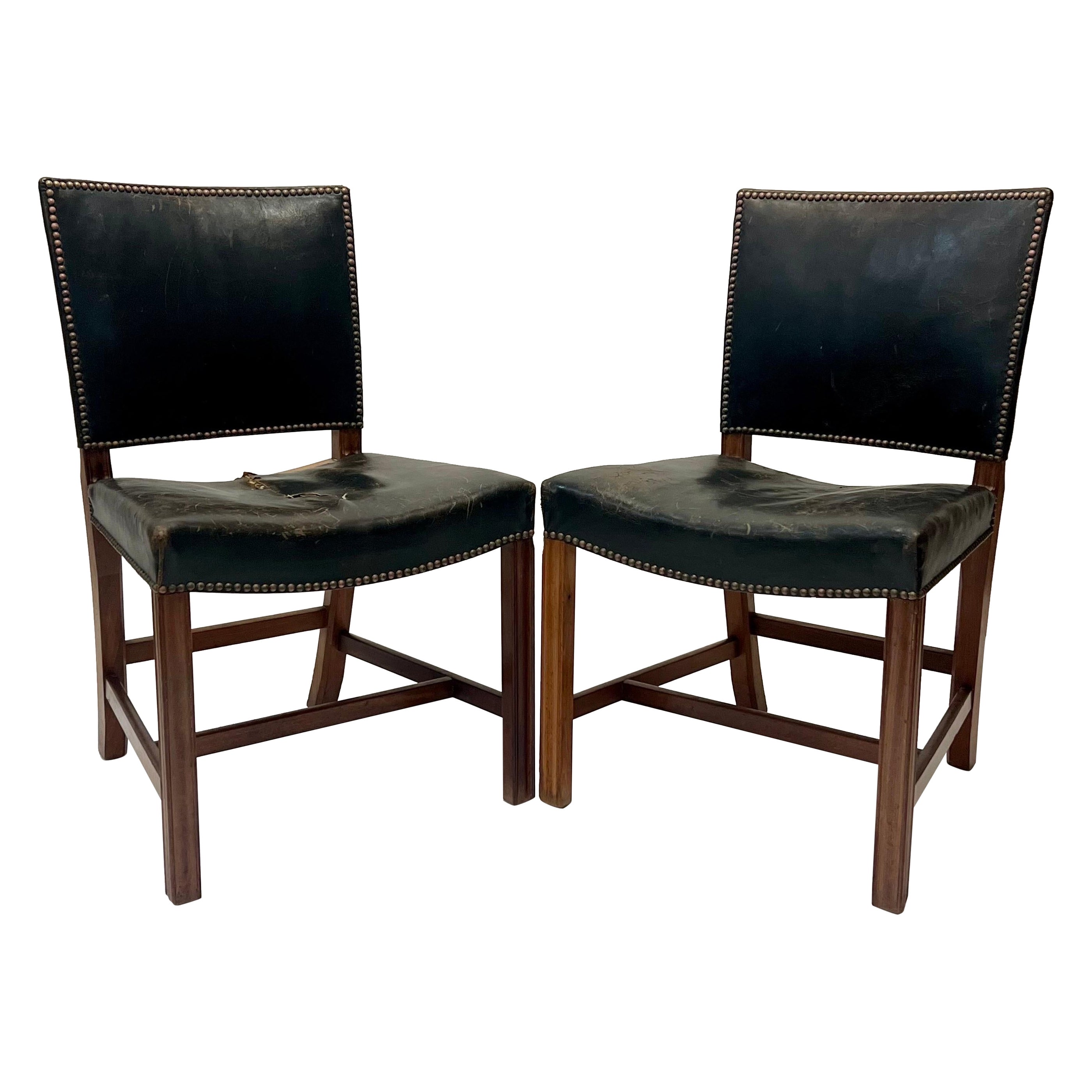 Frühe Kaare Klint-Stühle aus kubanischem Mahagoni, ca. 1930er Jahre im Angebot
