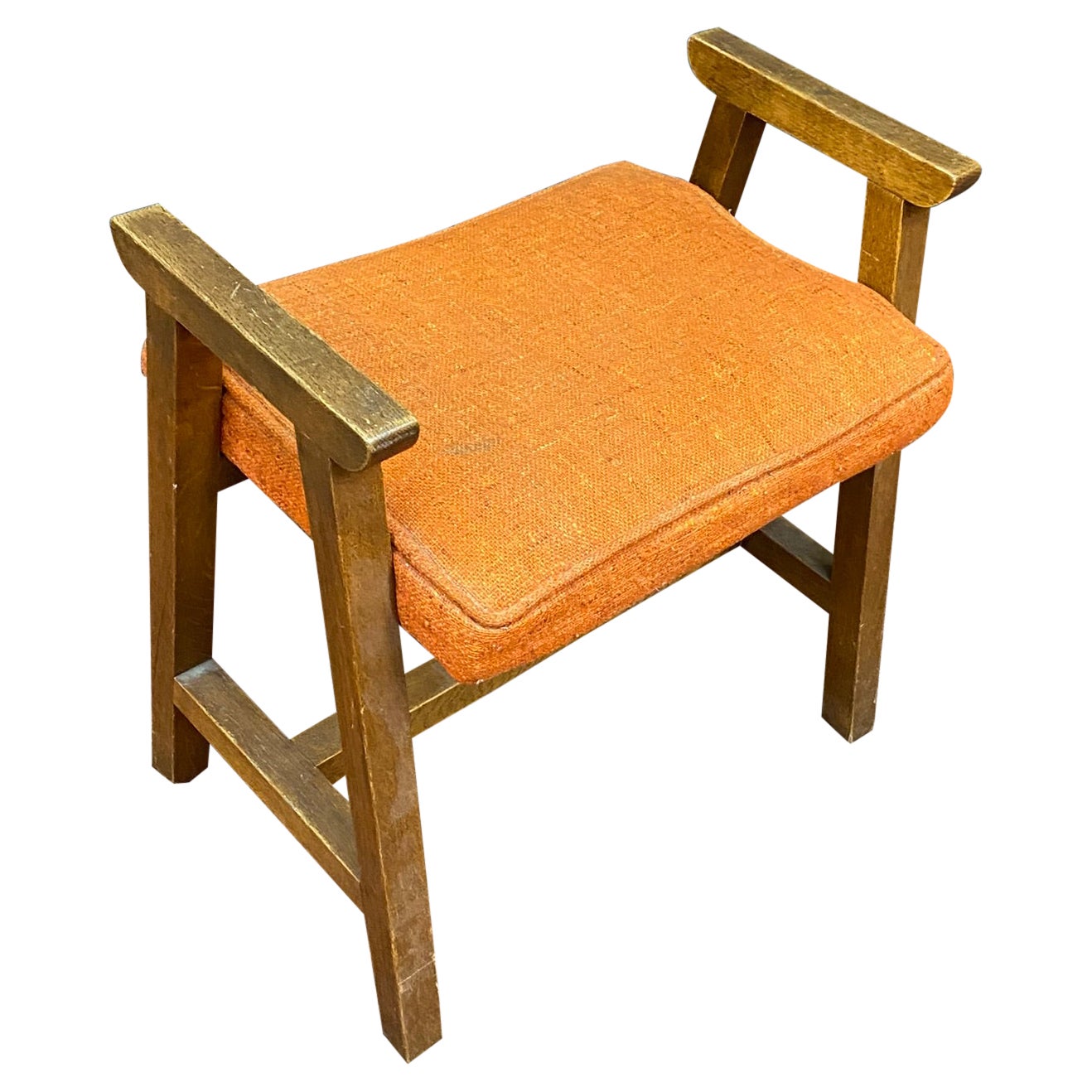 Tabouret en chêne Guillerme et Chambron, Édition Votre Maison, vers 1970