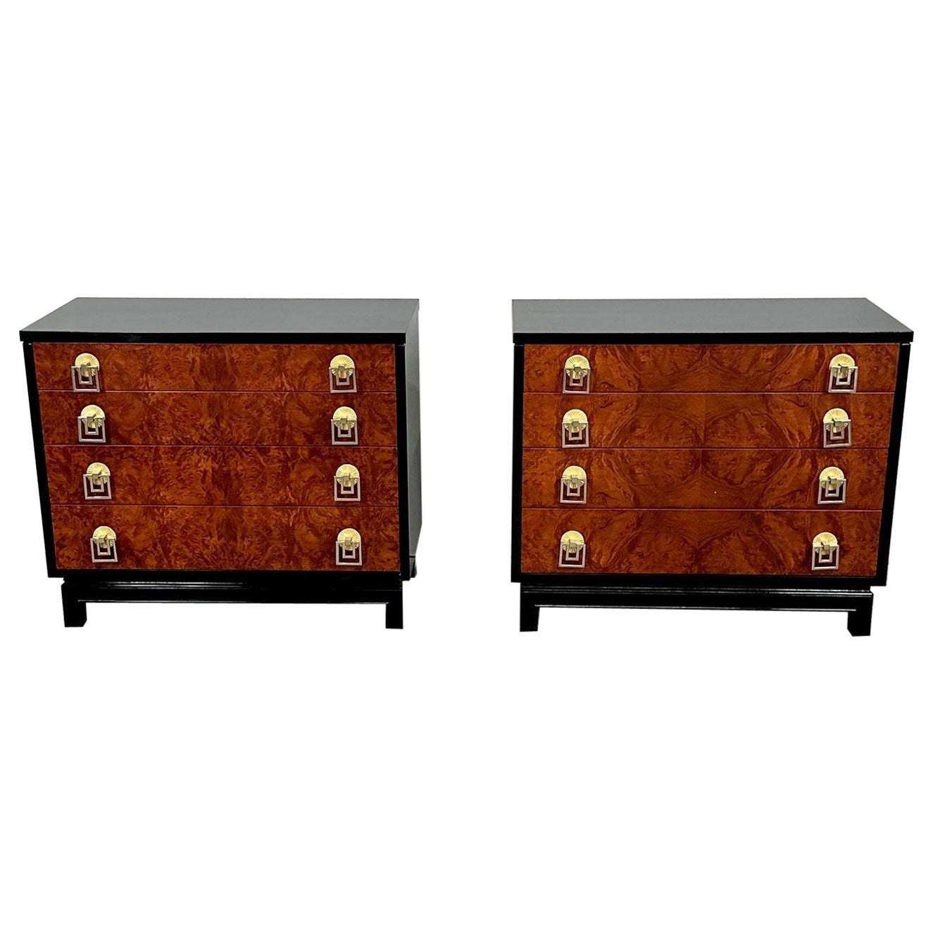 Italian Mid-Century Modern Renzo Retulli Style Chests / Commodes / Nightstands For Sale