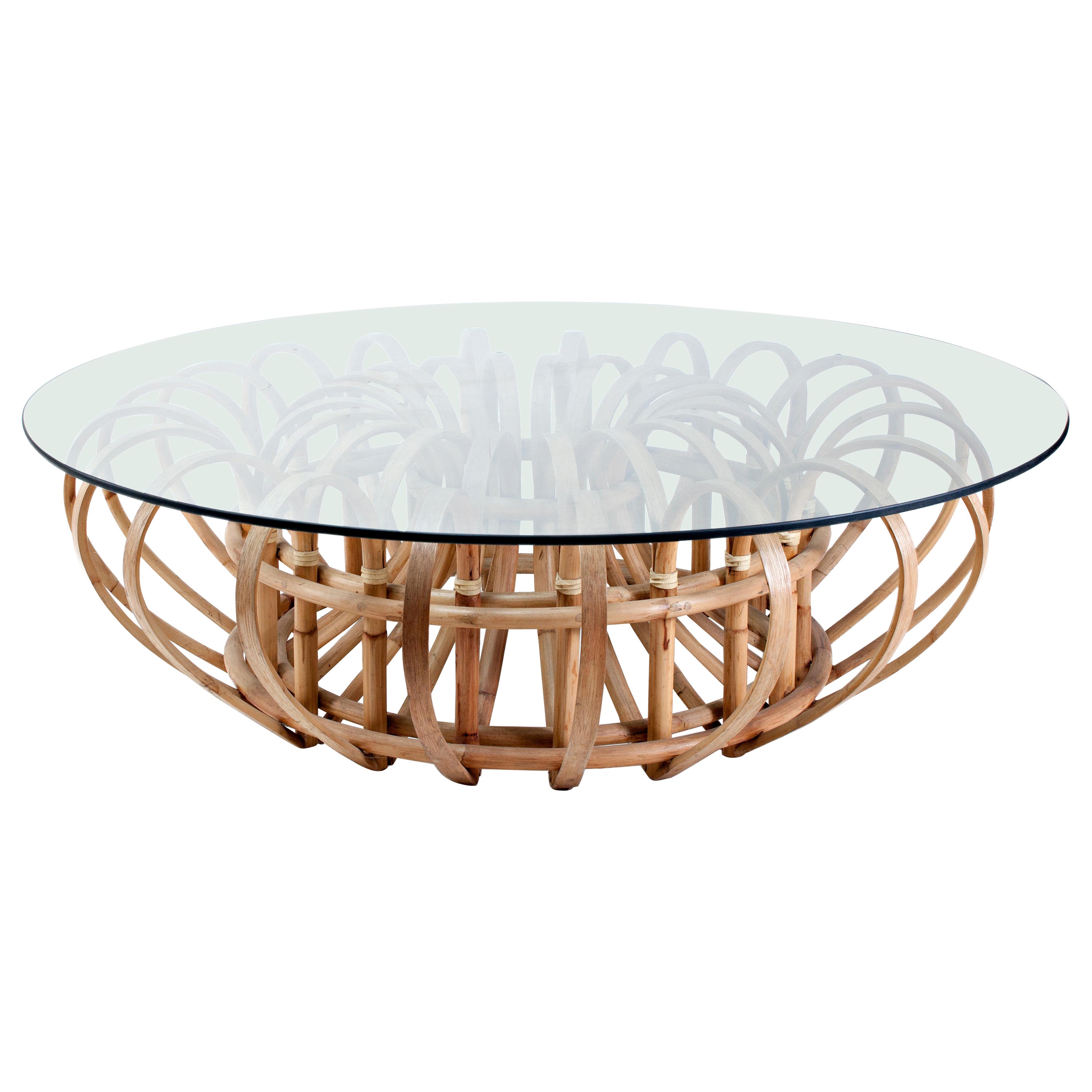 Aiden Rattan Cocktail Table