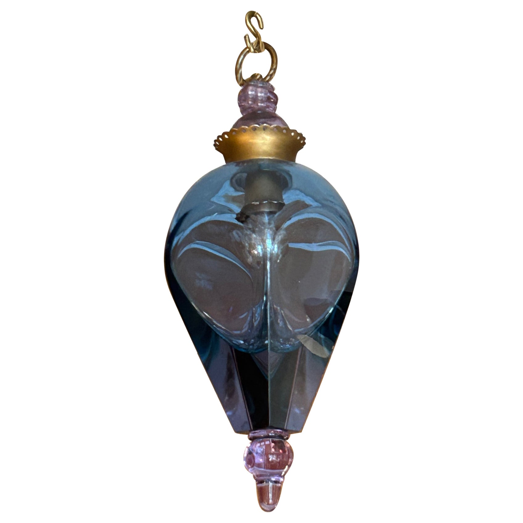 Murano Glass Lantern, Italy, 1950s For Sale