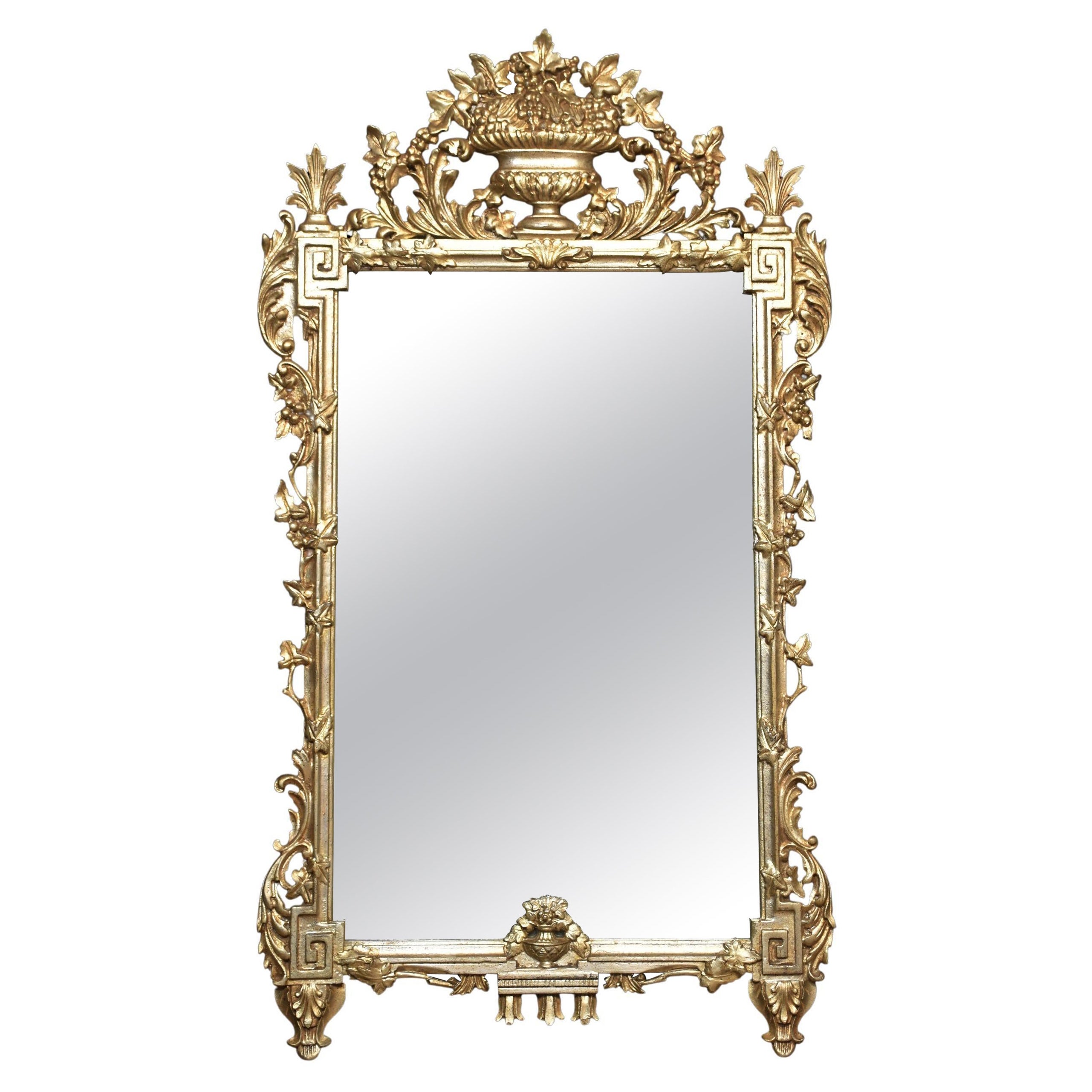 18th Century Venetian-Style Silvered Wall Mirror For Sale