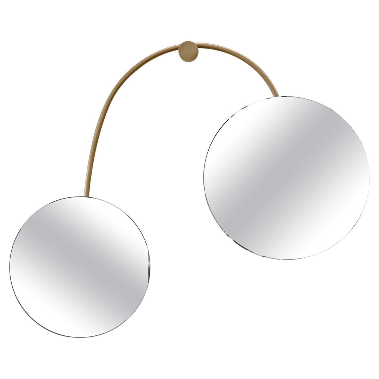Cherry Brass Mirror in Stock For Sale