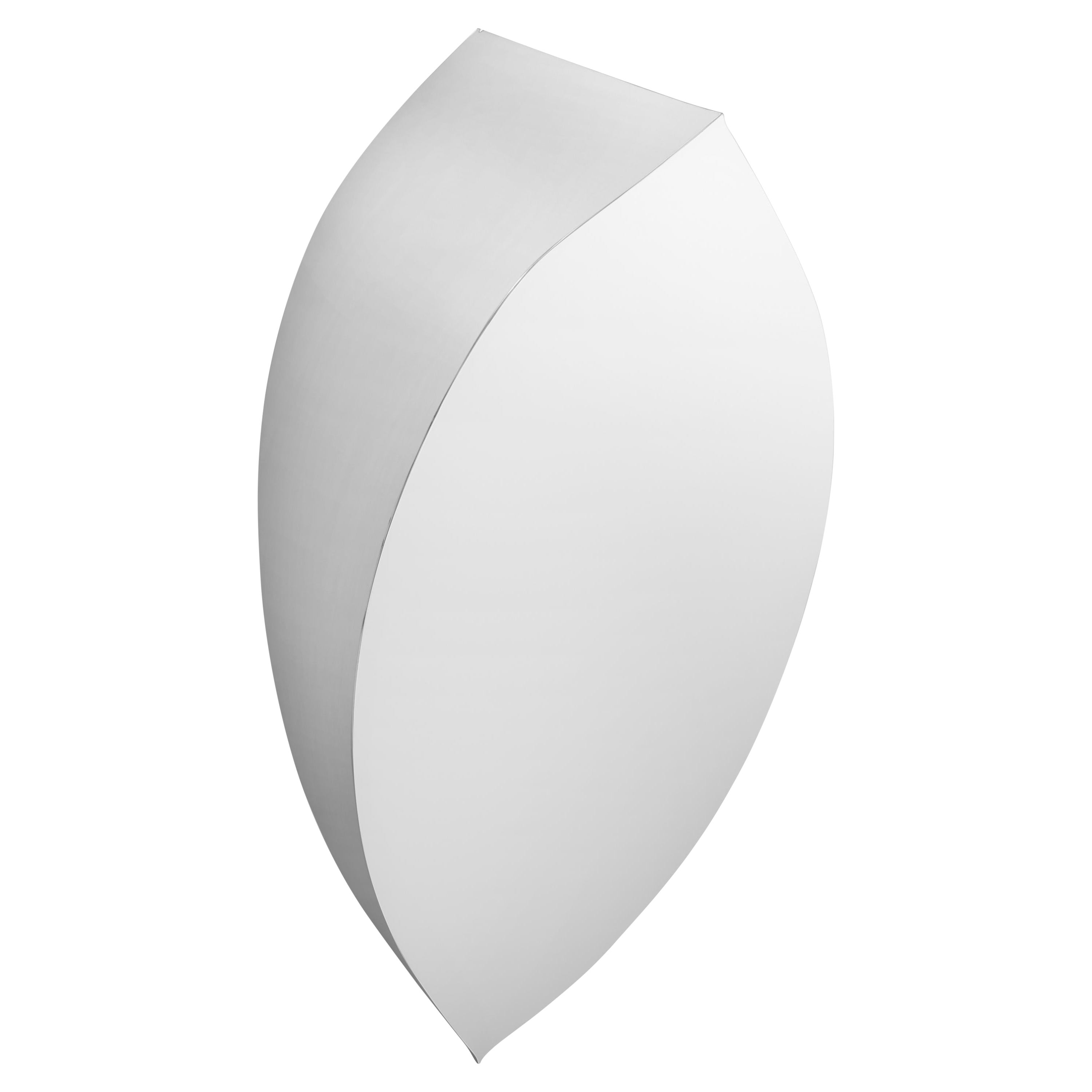 Contemporary Mirror 'Lezka L' in Polished Stainless Steel by Zieta For Sale